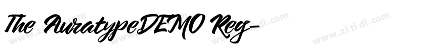 The AuratypeDEMO Reg字体转换